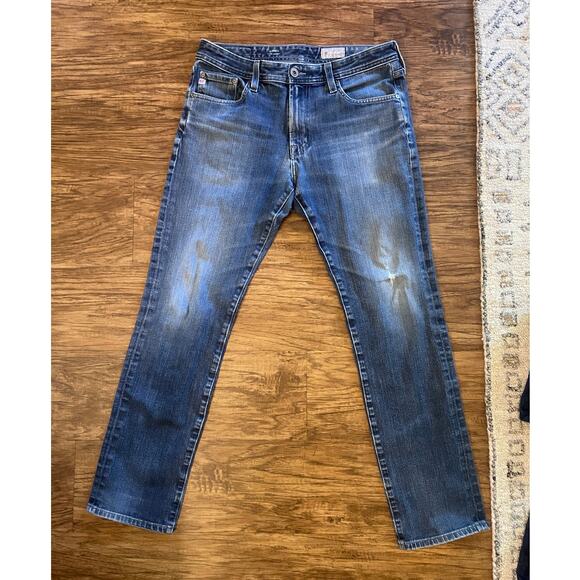 AG Jeans Men's 32x32 Everett Slim Straight Relaxed Fit Whiskered Denim Stretch - Picture 2 of 10